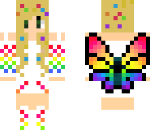 rainbow fairy girl