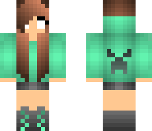 green herobrine girl