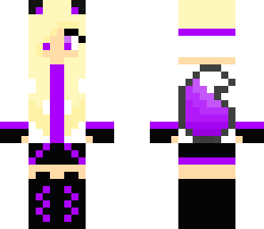 purple wolf girl