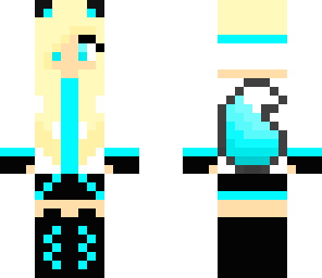 light blue wolf girl