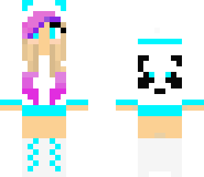 panda blue 'n purple