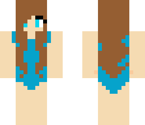 blue swim suit