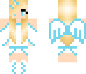 angel girl-blue
