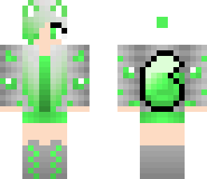 emerlad girl with tail