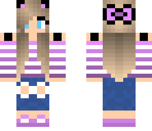 cute purple animal girl
