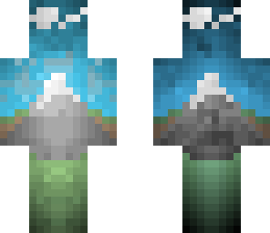 mountain day and night