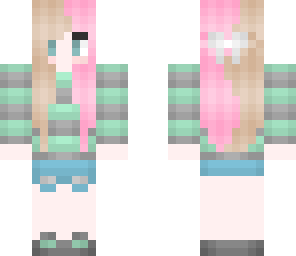 teal and gray girl