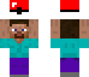 steve holding a pokeball