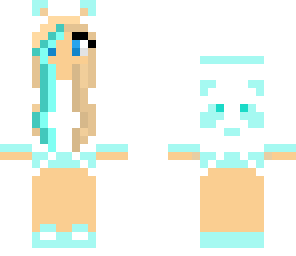 blue panda girl
