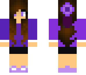purple teenage girl
