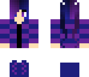 blue and purple girl