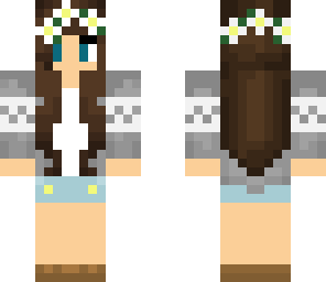 spring girl with flower crown