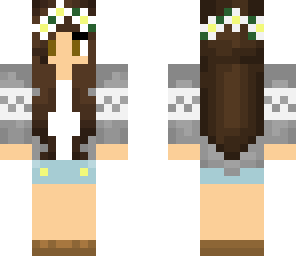 spring girl with flower crown