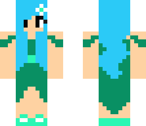 blue girl in a pretty dress