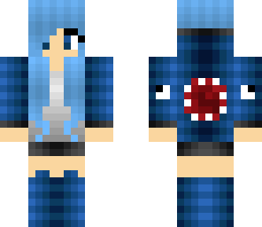 blue haired squid girl