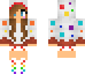 cute rainbow cake girl