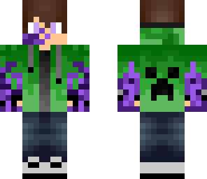 green hoodie
