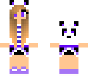 purple panda girl