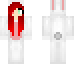 red easter bunny girl