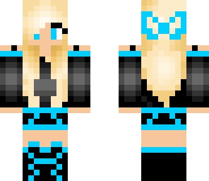 bright blue girl