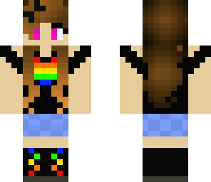 rainbow heart girl