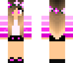 pink spring girl