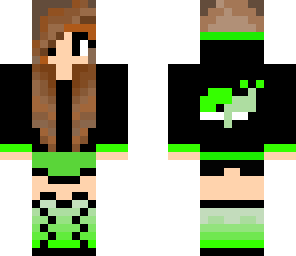 epic green hoodie girl