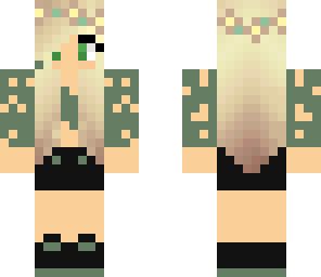cute green girl