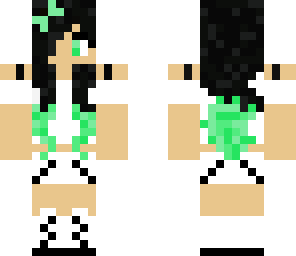 green headphone girl