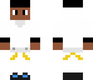 white outfit black person