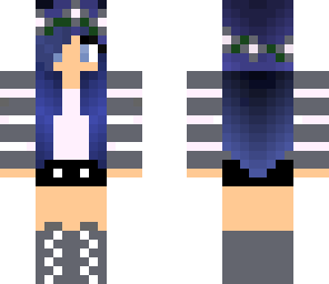 blue hair tumblr girl