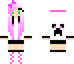 cute creeper with bow