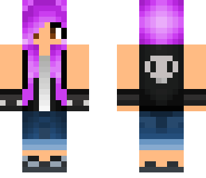 purple-haired boxer girl