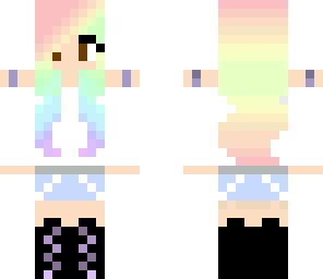 pastel rainbow girl