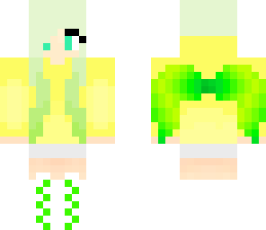 girl with green wings