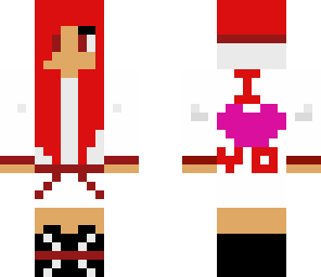 red and white girl