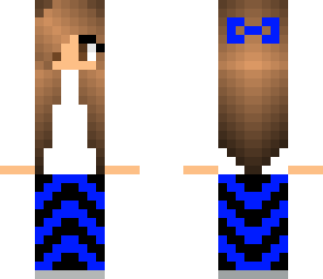 girl with a skirt and a white shirt
