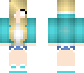 blonde herobrine girl