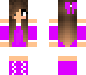 purple bow girl