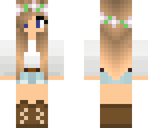 blonde spring girl