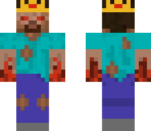 hurt fire king herobrine