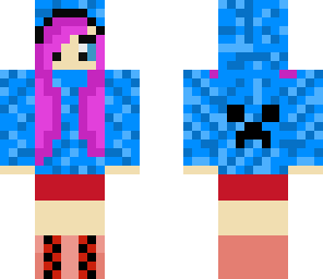 blue creeper hoodie
