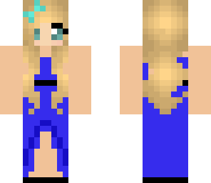 blue dress