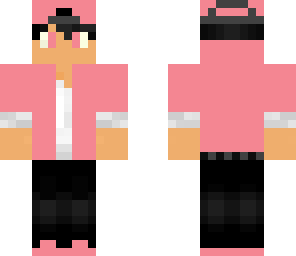 pink hoodie