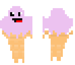 cute strawberry ice-cream without cherry