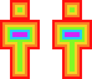 rainbow person