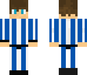 blue striped pyjama dude