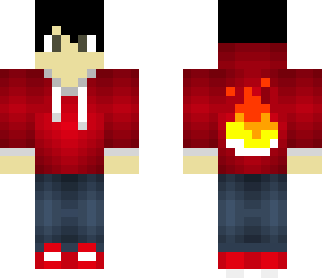 red hoodie