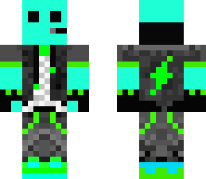 cyan gamer slime