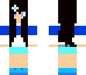my skin with black hair